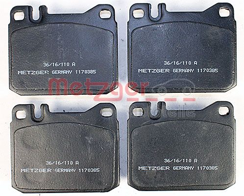 METZGER 1170385 Bremsbelagsatz, Scheibenbremse